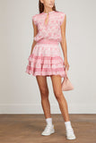 Bell Skirts Rebecca Mini Skirt in Pink Multi