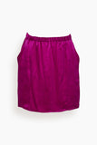 Ari Silk Mini Skirt in Raspberry