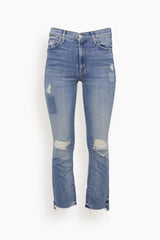 MOTHER The Insider Crop Step Fray Jean in We Are Castaways