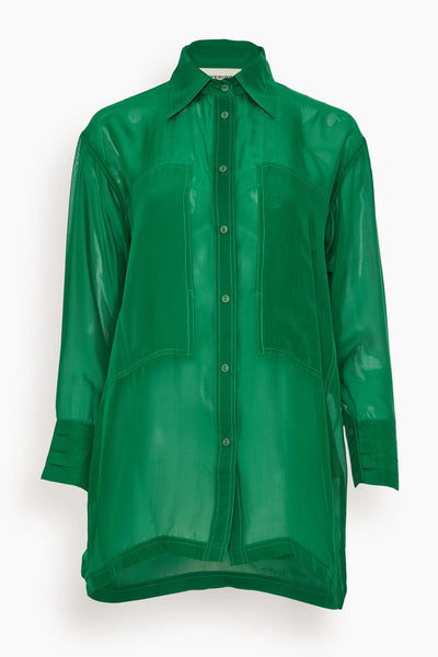 Chiffon Shirt in Green