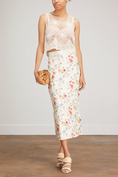 Black Iris Tops Lace Shell in Ivory Black Iris Lace Shell in Ivory