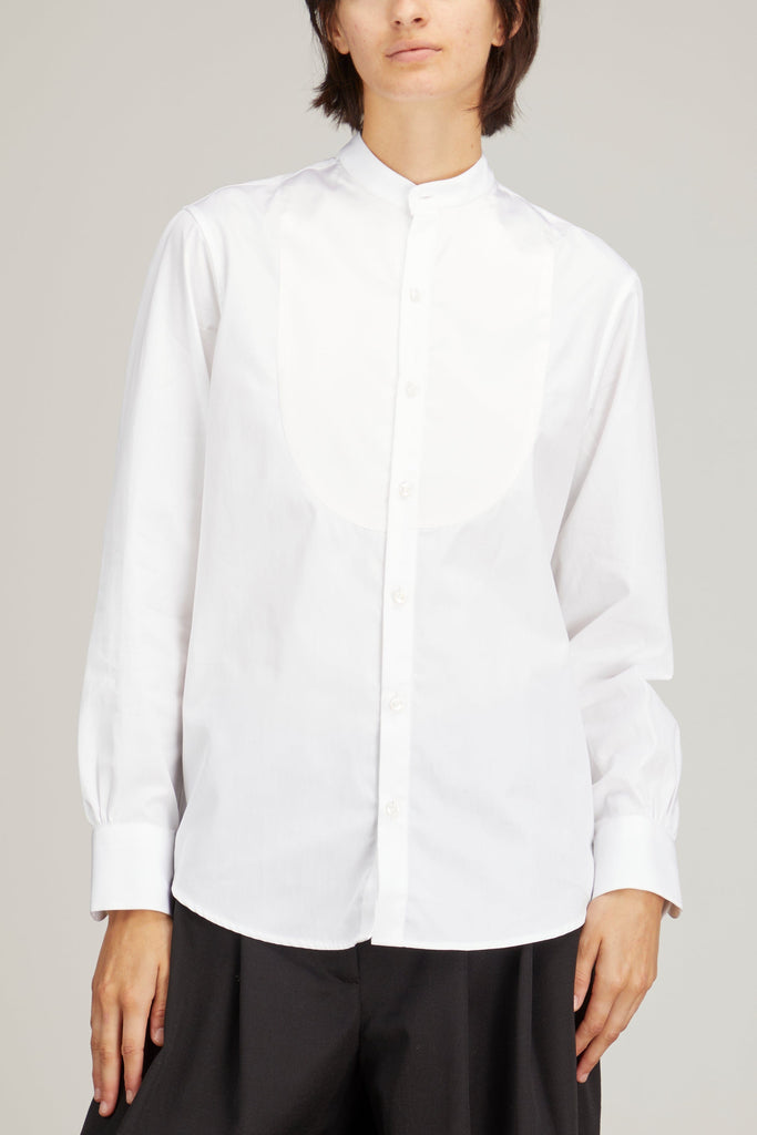 Romanciere Soie Silk Shirt in White – Hampden Clothing