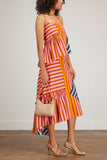 Brogger Skirts Heather Skirt in Tan Stripe Print