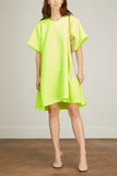 Brogger Dresses Lily Mini Dress in Fluro Yellow/Beige