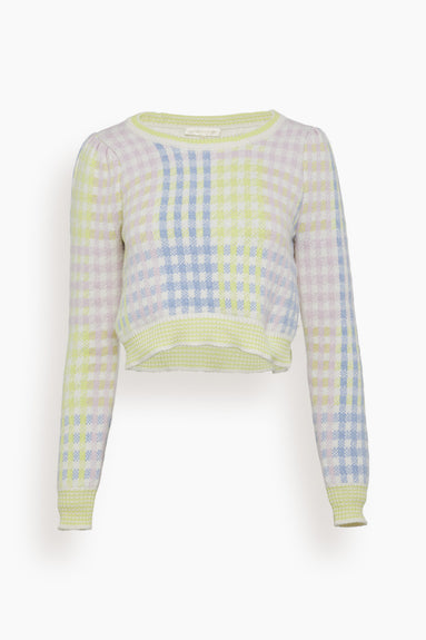 Dolana Crop Pullover in Mint Jelly