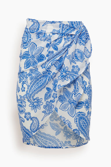 Sydni Sarong Skirt in Santorini