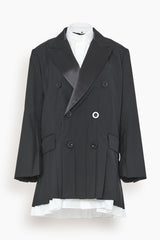 Sacai Suiting Cotton Poplin Jacket in Black – Hampden Clothing