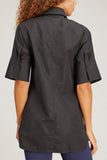 Callas Milano Tops Antonia Cotton Poplin Shirt Tunic in Black