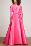 Carolina Herrera Dresses 3/4 Sleeve Suit Gown in Zinnia