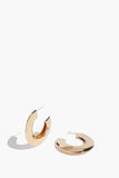 Lizzie Fortunato Earrings Saucer Hoops in Gold