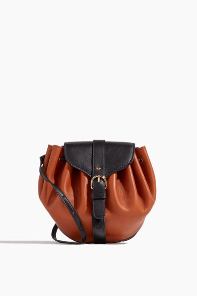 Paloma Ruched Convertible Crossbody in Noir Colorblock