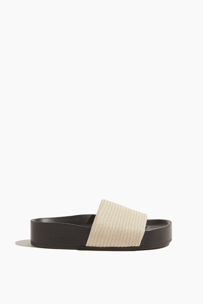 Slide Sandal in White