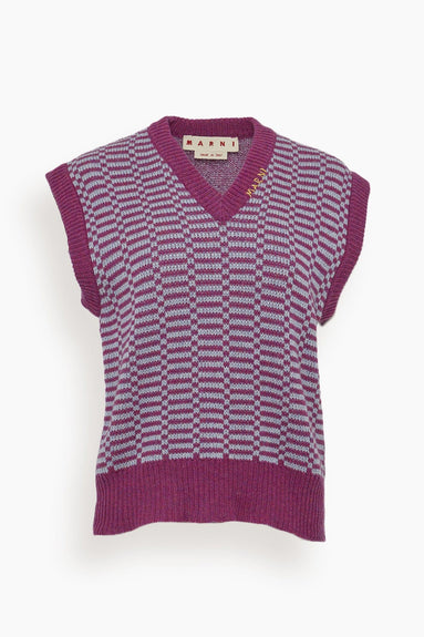 Marni Sweaters V-Neck Sweater in Lavender