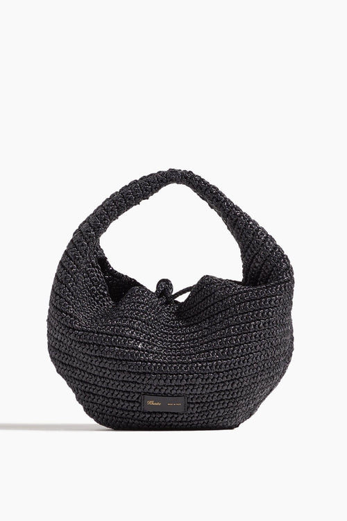 Khaite Top Handle Bags Olivia Hobo Medium Bag in Black