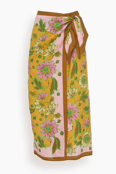 Alemais Skirts Winnie Sarong Skirt in Tangerine