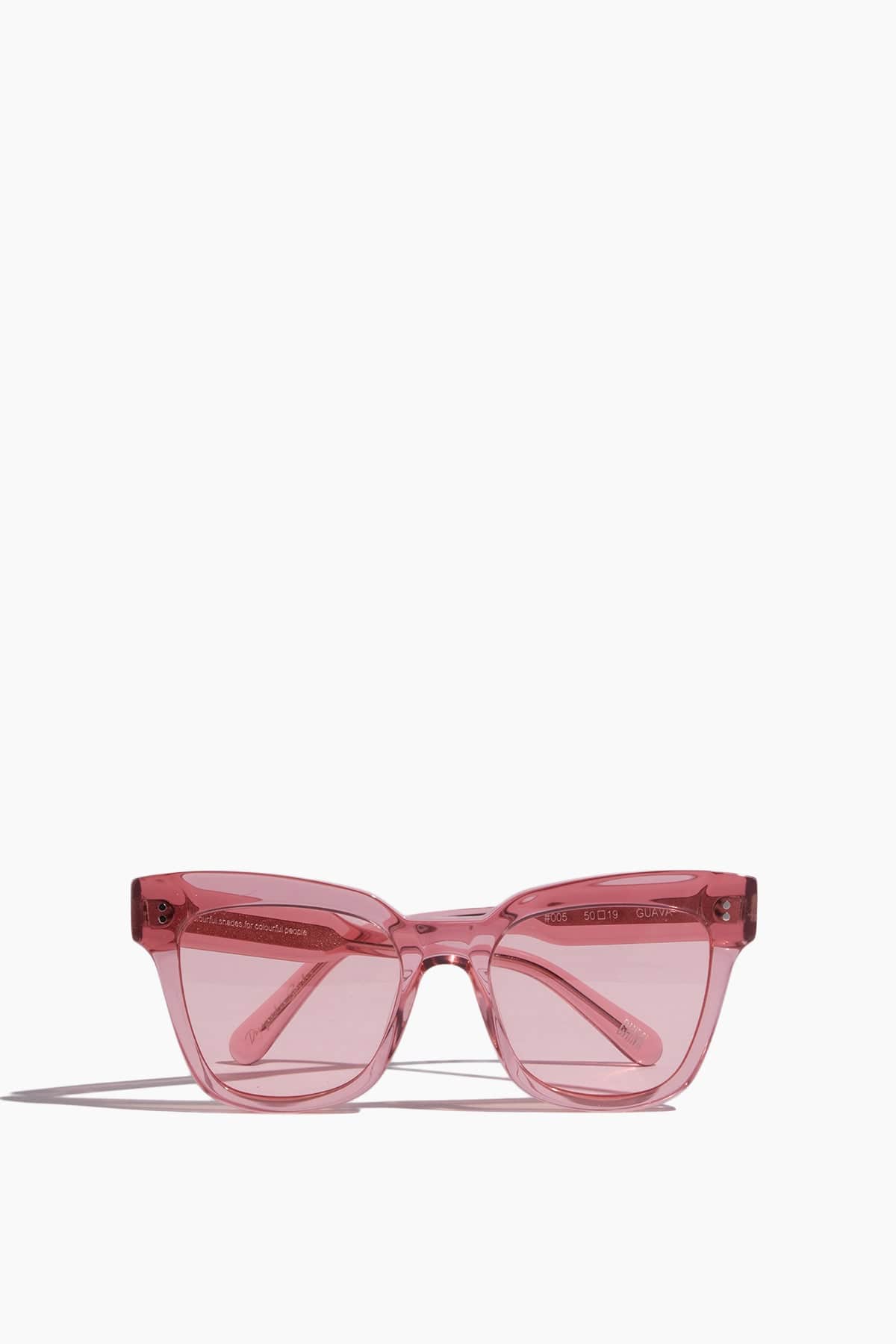 Chimi Sunglasses #005 Clear Sunglasses in Guava