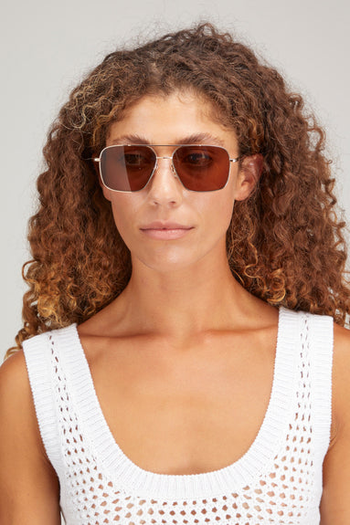 Chimi Sunglasses Aviator Soft Sunglasses in Gold/Brown Chimi Aviator Soft Sunglasses in Gold/Brown