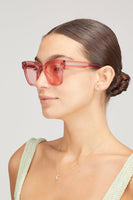 Chimi Sunglasses #005 Clear Sunglasses in Guava Chimi #005 Clear Sunglasses in Guava