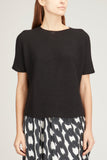 Christian Wijnants Tops Short Sleeve Knit Top in Black