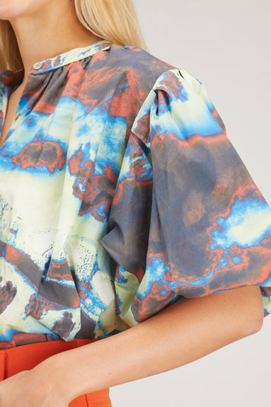 Chufy Tops Nora Blouse in Laia Sky