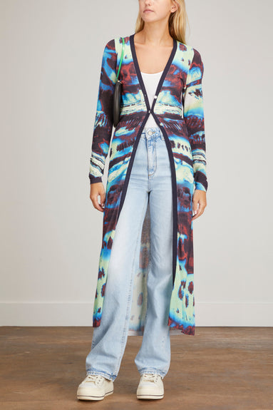 Chufy Jackets Brim Knitted Cardigan in Laia Sky Chufy Brim Knitted Cardigan in Laia Sky