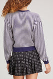 Ciao Lucia Sweaters Nonno Crewneck Sweater in Navy/Ivory