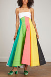 Christopher John Rogers Dresses Color Block A-Line Dress in Rainbow Multi Christopher John Rogers Color Block A-Line Dress in Rainbow Multi