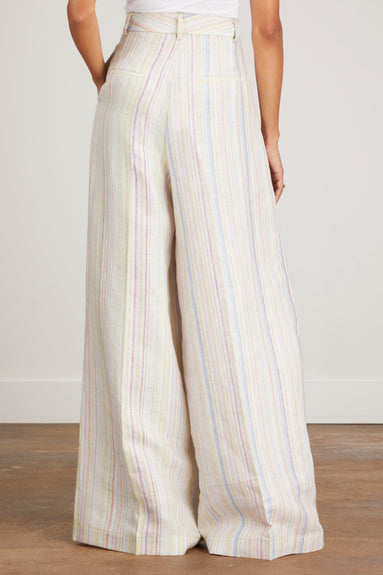 Christopher John Rogers Pants Pleated Ultra Wide Leg Trousers in Magnolia Multi Christopher John Rogers Pleated Ultra Wide Leg Trousers in Magnolia Multi
