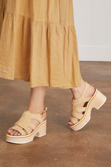 Clergerie Sandals Claudia Sandal in Nat Raffia