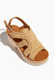 Clergerie Sandals Claudia Sandal in Nat Raffia Clergerie Claudia Sandal in Nat Raffia