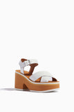 Clergerie Sandals Courtney Sandal in White Nap Clergerie Courtney Sandal in White Nap