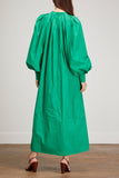 CO Dresses Long Sleeve Waist Pleat Dress in Green CO Long Sleeve Waist Pleat Dress in Green