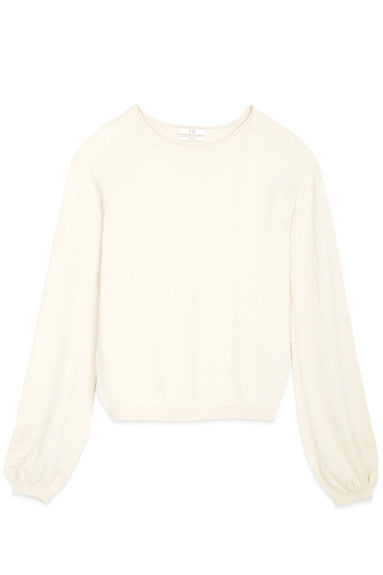 CO Clothing Peasant Sleeve Raglan Sweater in Ivory Co Peasant Sleeve Raglan Sweater in Ivory