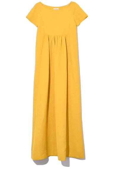 CO Clothing Short Sleeve Ankle Length Dress in Saffron