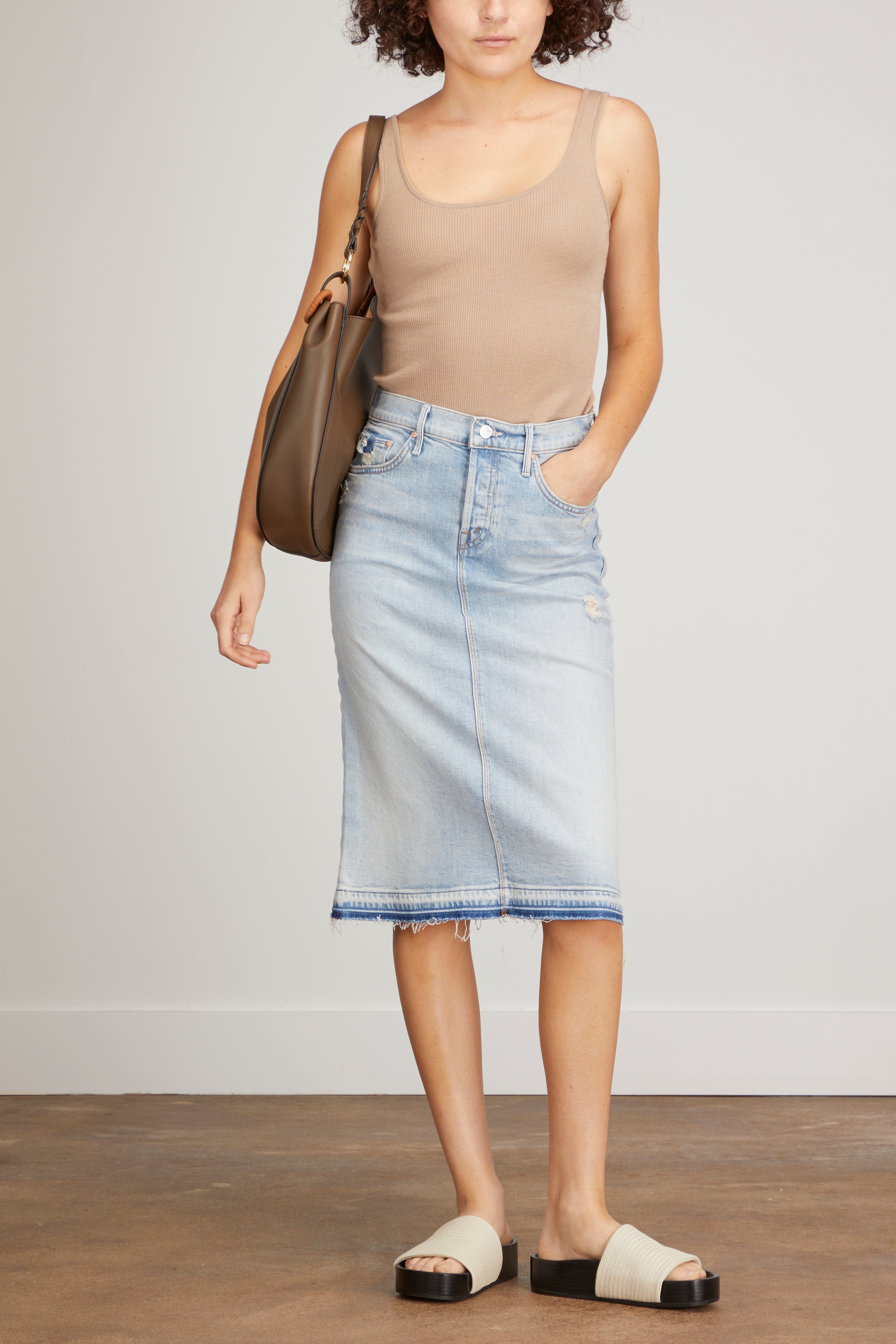 CO Tops Sweater Tank Top in Taupe