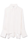 CO Clothing Wide Cuff Buttondown Shirt in Ivory