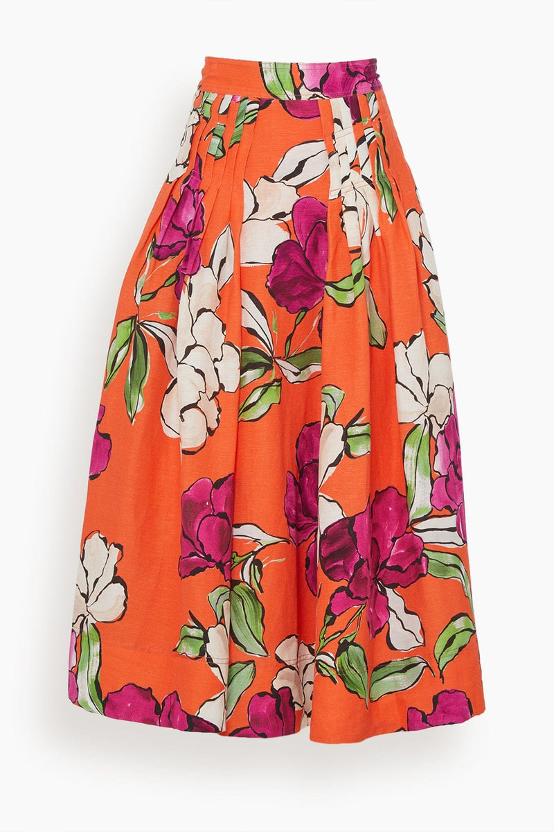 Aje Lewis Tuck Detail Midi Skirt in Vivid Camellia – Hampden Clothing