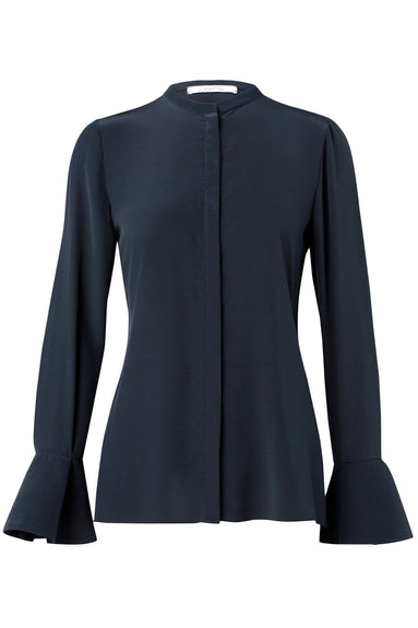 Dorothee Schumacher Clothing Captivating Motion Blouse in Dark Navy