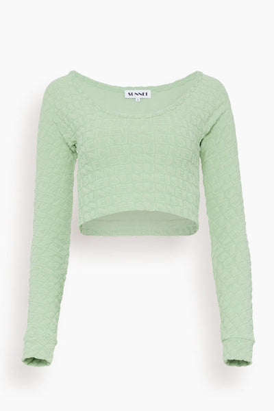 Crop Top in Sage Green