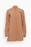 Officer Collar Shirt in Coral
