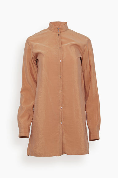 Officer Collar Shirt in Coral