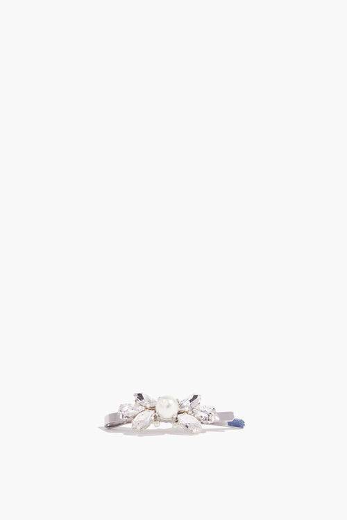 Simone Rocha Hair Accessories Mini Crystal and Pearl Hair Clip