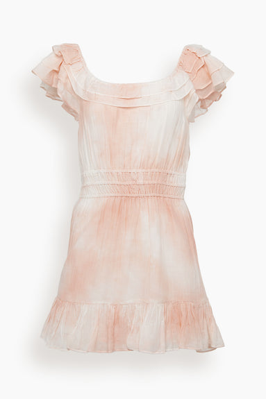 Kamie Dress in Peach Twist Hand Dye