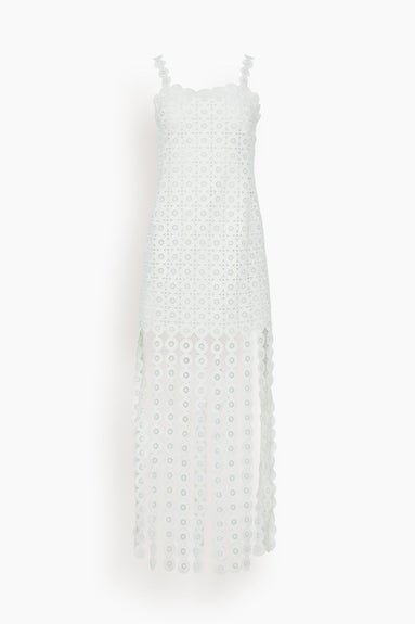Jonathan Simkhai Dresses Jaycee Fringe Midi Dress in White
