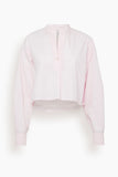 Forte Forte Tops Cotton Poplin Grandfather Shirt in Rose