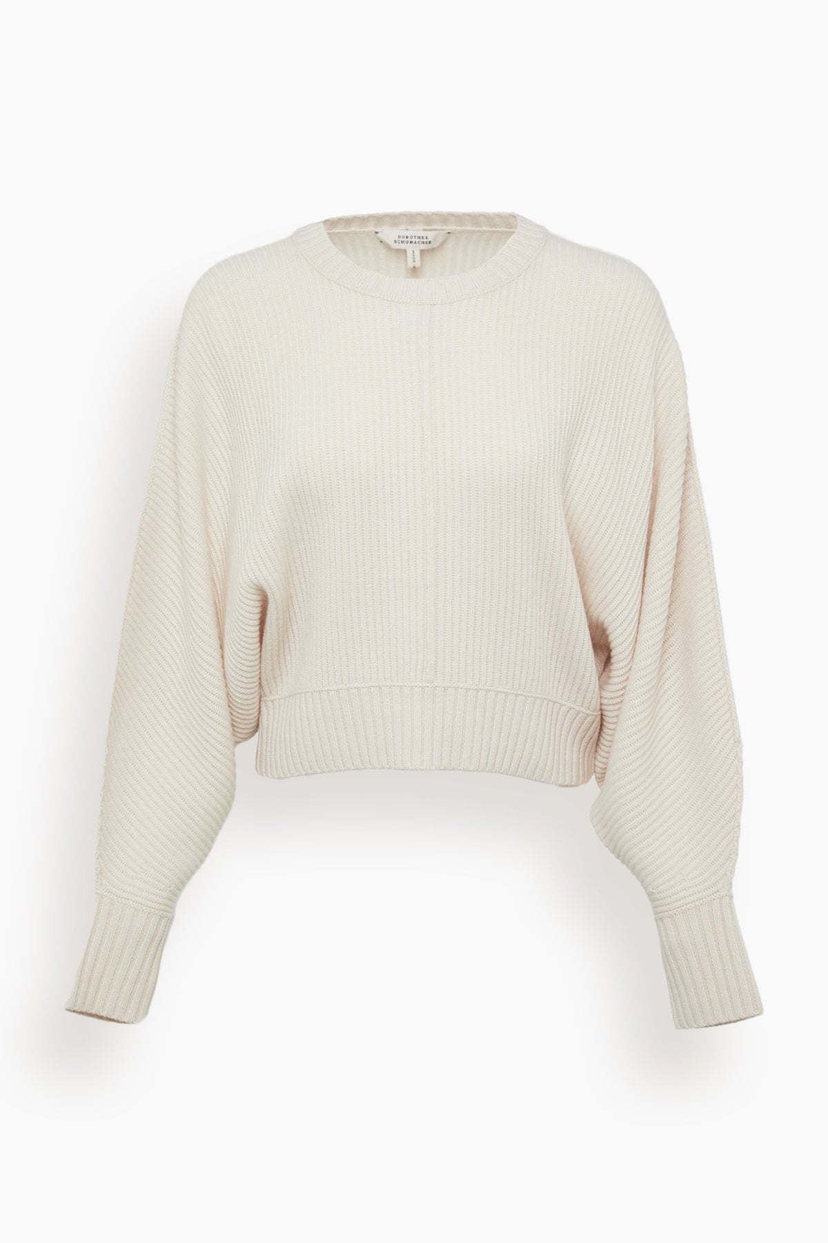 Modern Statements Ribbed Pullover in Porcelain White