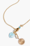 Samira 13 Necklaces Heart Twist Neck Cobra Charm Necklace in 14k Yellow Gold