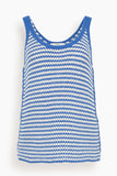 Odeeh Tops Shirt in Blue/White
