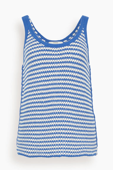 Odeeh Tops Shirt in Blue/White