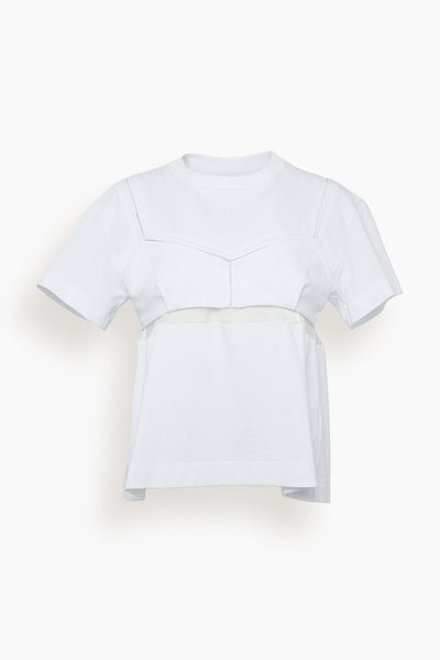 Cotton Jersey T-Shirt in White